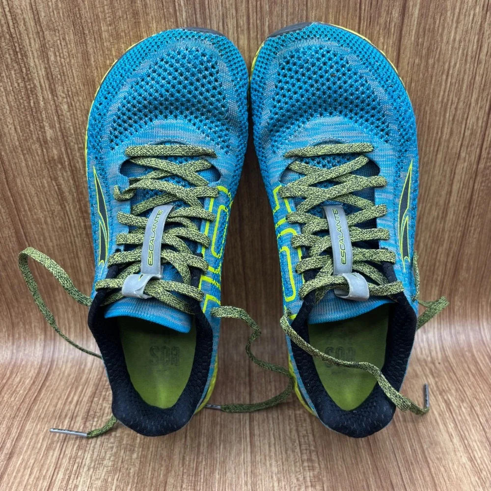 Altra Escalante Racer Boston Running‎ Shoes Women 7.5 Blue Yellow Sneakers